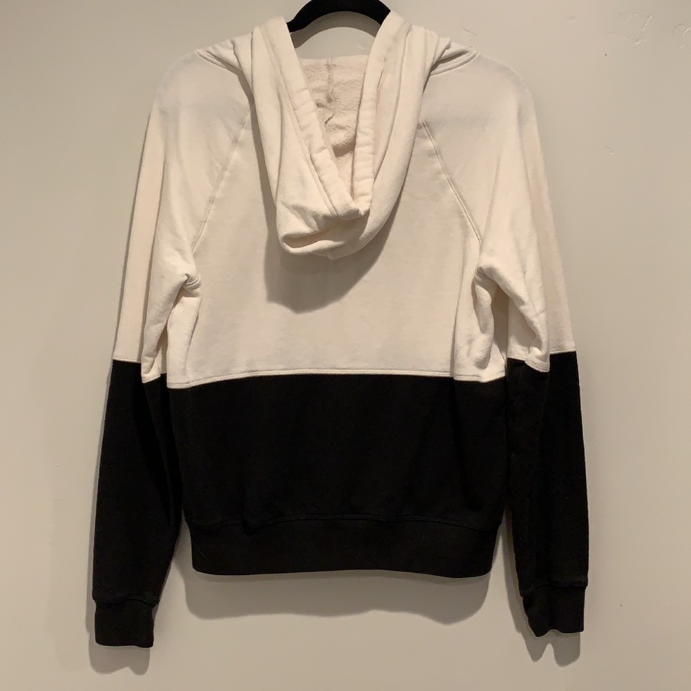 Victoria’s Secret PINK zip up hoodie black & white size small - Picture 6 of 7